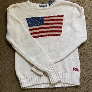ICONIC American flag sweater Polo by Ralph Lauren